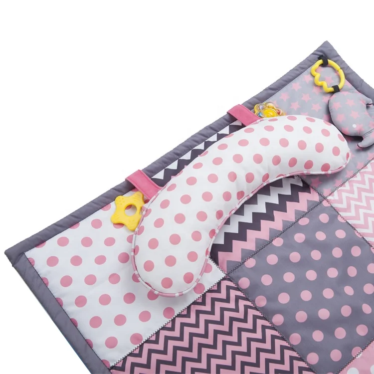 Well design  Non toxic Elephant theme Multifunctional Baby Activity Indoor Soft Play Mats Size for kids 100CM*63CM