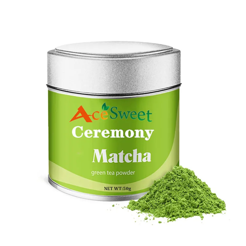 wholesale Ceremonial grade Japanese Organic Matcha powder bulk for private label matcha tin can