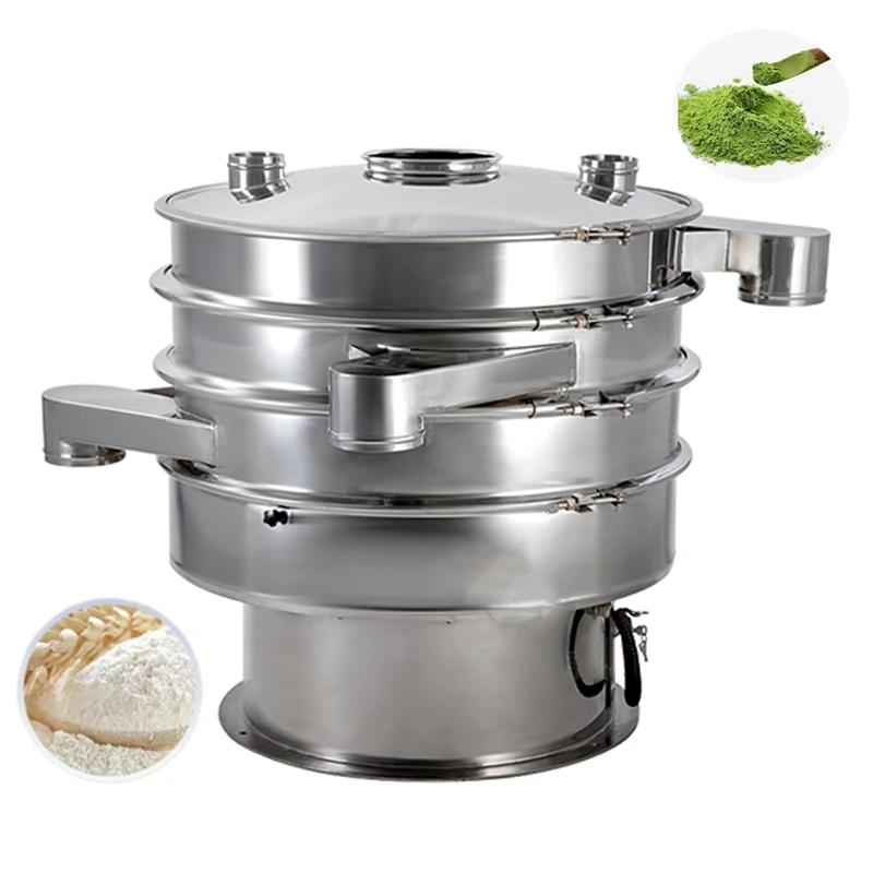 Stainless Steel Sifter Food Sieve Separator Rotary Vibratory Screen for Eggshell Membrane Powder