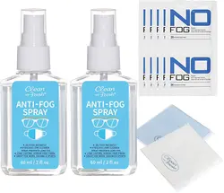 2*60ML Glasses Anti Fog Spray For Goggles Car Anti-fog Spray Lens Cleaner Antifog Eyeglass Cleaner
