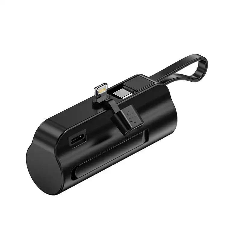 Capsule Portable Round Mini 5000 mah Power Bank Small Charger Connectable USB and Modern Travel Adapter for iphone 6s and ipad 2