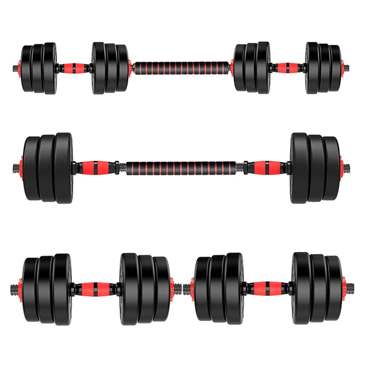 Free Weights Gym Dumbbell Sets Adjustable Dumbbell and Barbell Set 50kg
