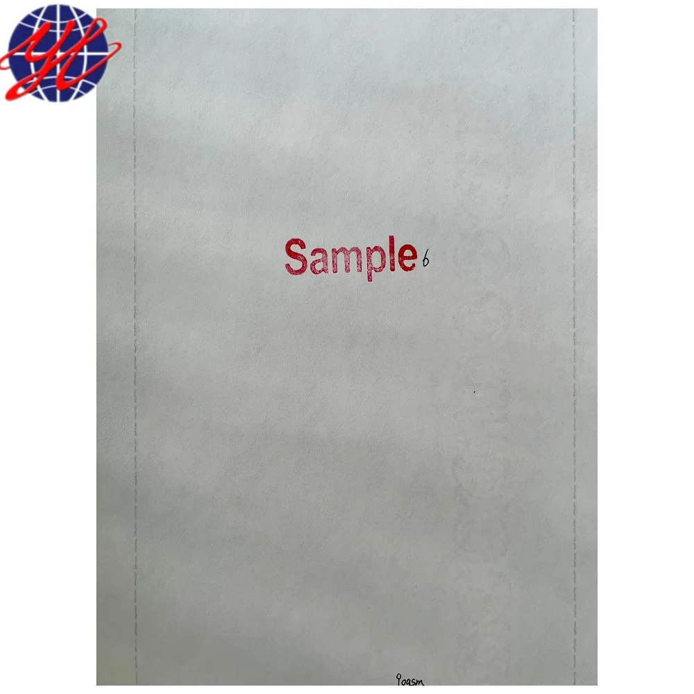 Custom Security Paper with Visible Uv Florescent Security Thread for Various Certificates Tickets Bonds Labels