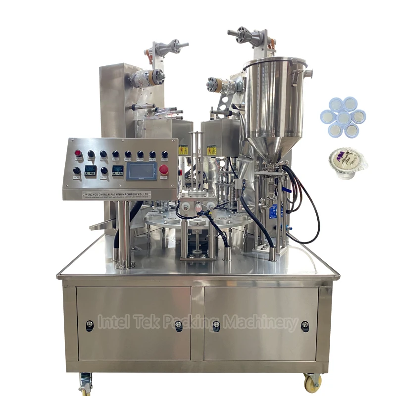 10-20ml Christian Chalice Filling Sealing Machine Holy Communion Cup Red Wine/Juice Filler Double Sealer Automatic Put Cookie