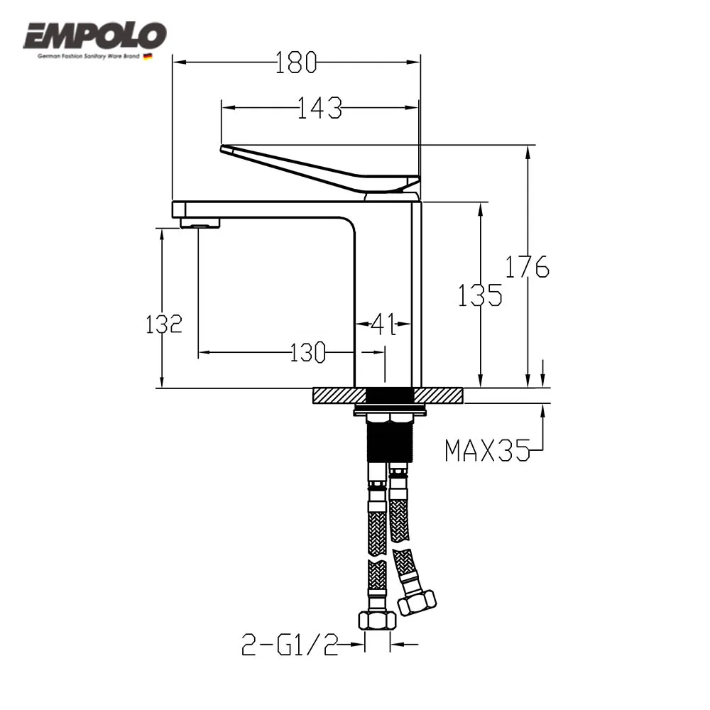 China Factory Modern Single Handle Washbasin Orb Upc Bathroom Basin Faucet Basin Tap Malaysia