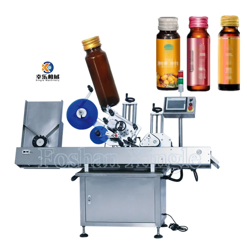 Line Equipment Applicator Automatic Rewinding Bottle Sticker Label Jars Labeling Machine Portable