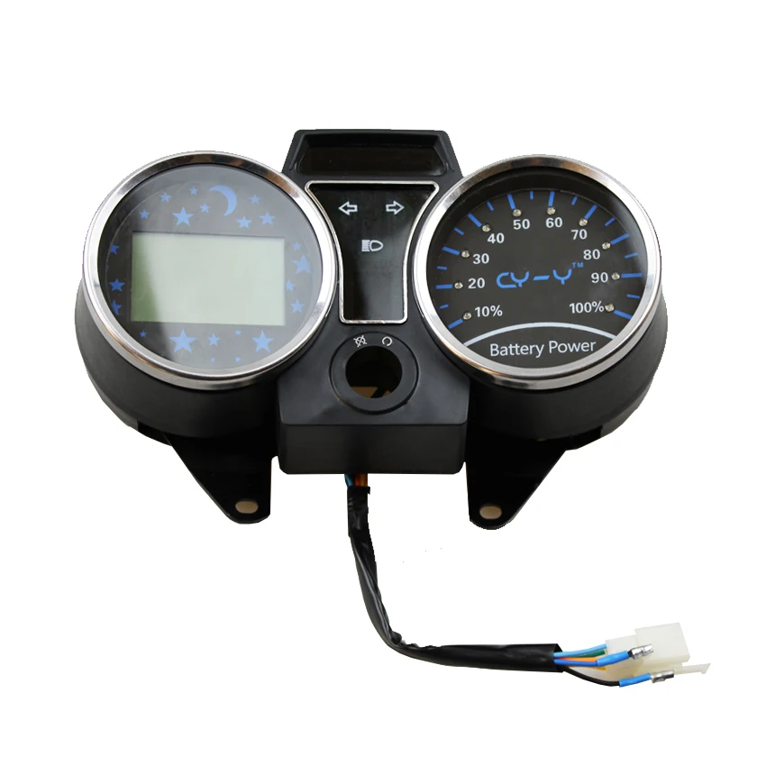 Factory Speed meter LCD DISPLAY 12V/24V/36/48V Light/Battery Level Indicator for Electric Scooter Gauge Bike Tricycle Dashboard