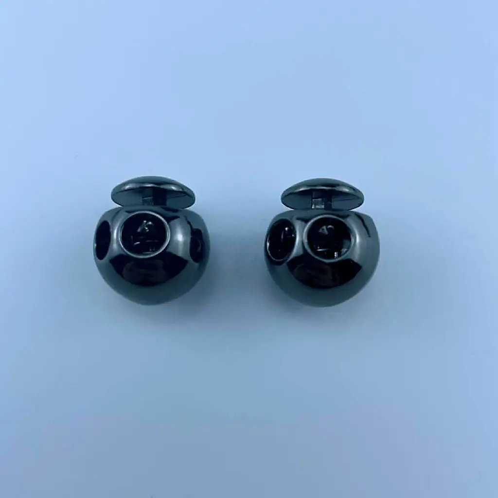 Cord Lock Plastic Rope Cord End & String Car Stopper Buttons Product Category Fancy Zinc Alloy Metal Wholesale 6mm Black