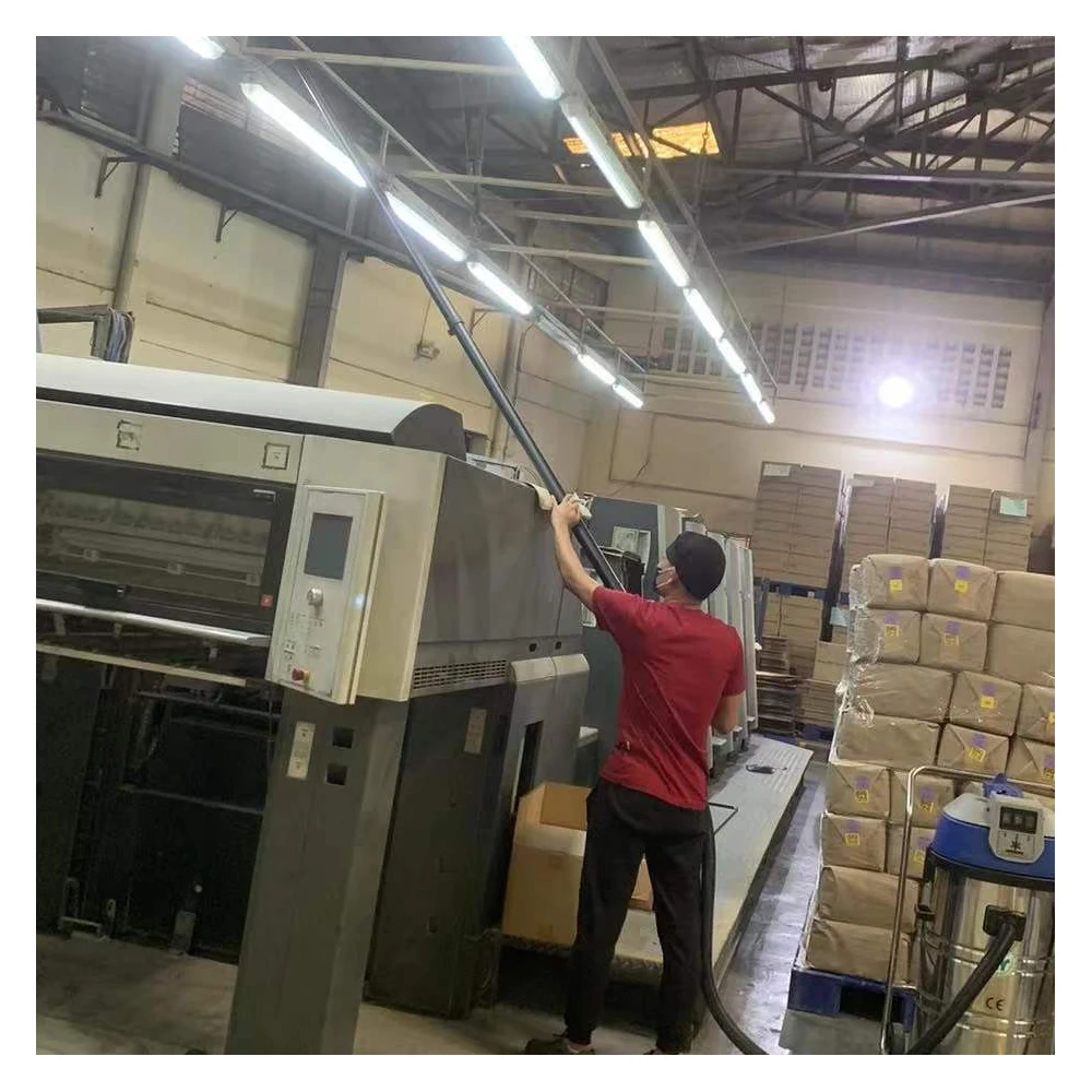 YYVAC Floor sweeper optional carbon fiber poles multifunctional roof gutter cleaning machine