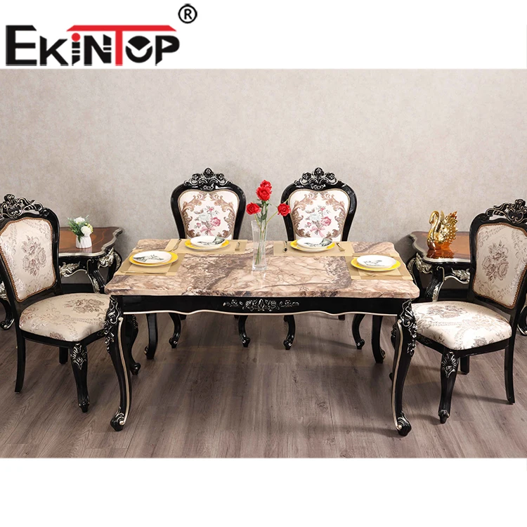 Ekintop popular hot selling dining table set modern dining room furniture table and chairs