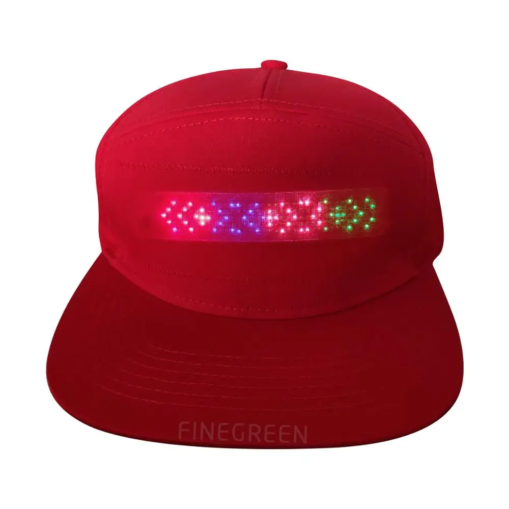 carnival display baseball cap wholesale factory price USB advertising led display caps