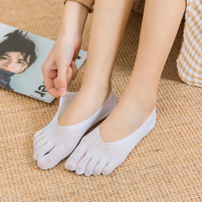 low cut Toe Socks 5 Fingers No Show Mesh super thin Five Fingers Socks