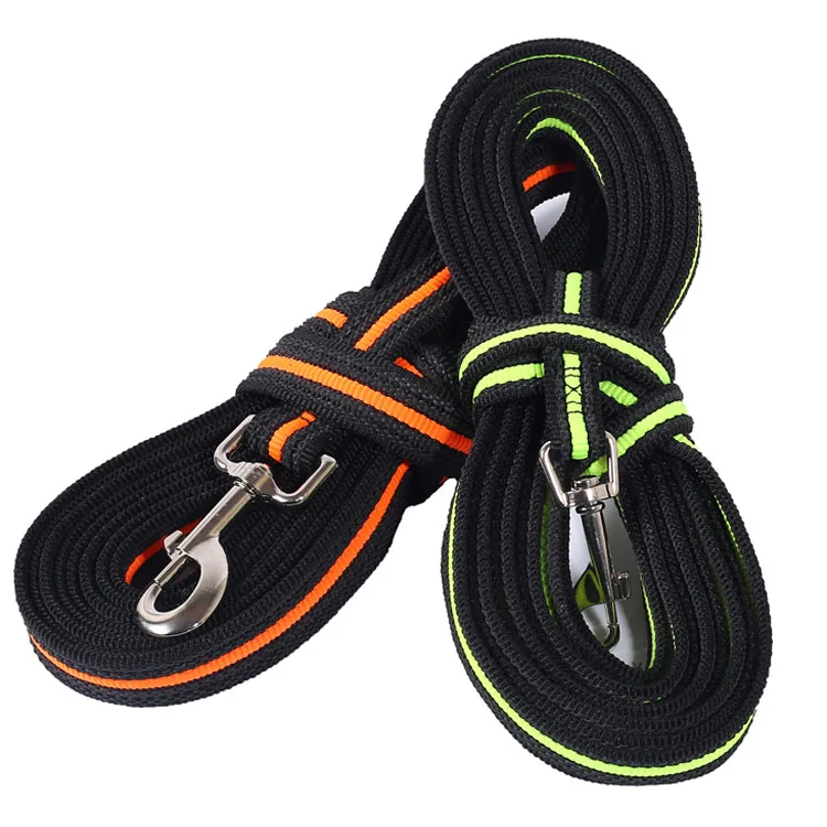 Comfortable Light Durable 5M 10M 15M Long Running Non Slip Dog Tracking Training Leash Lead