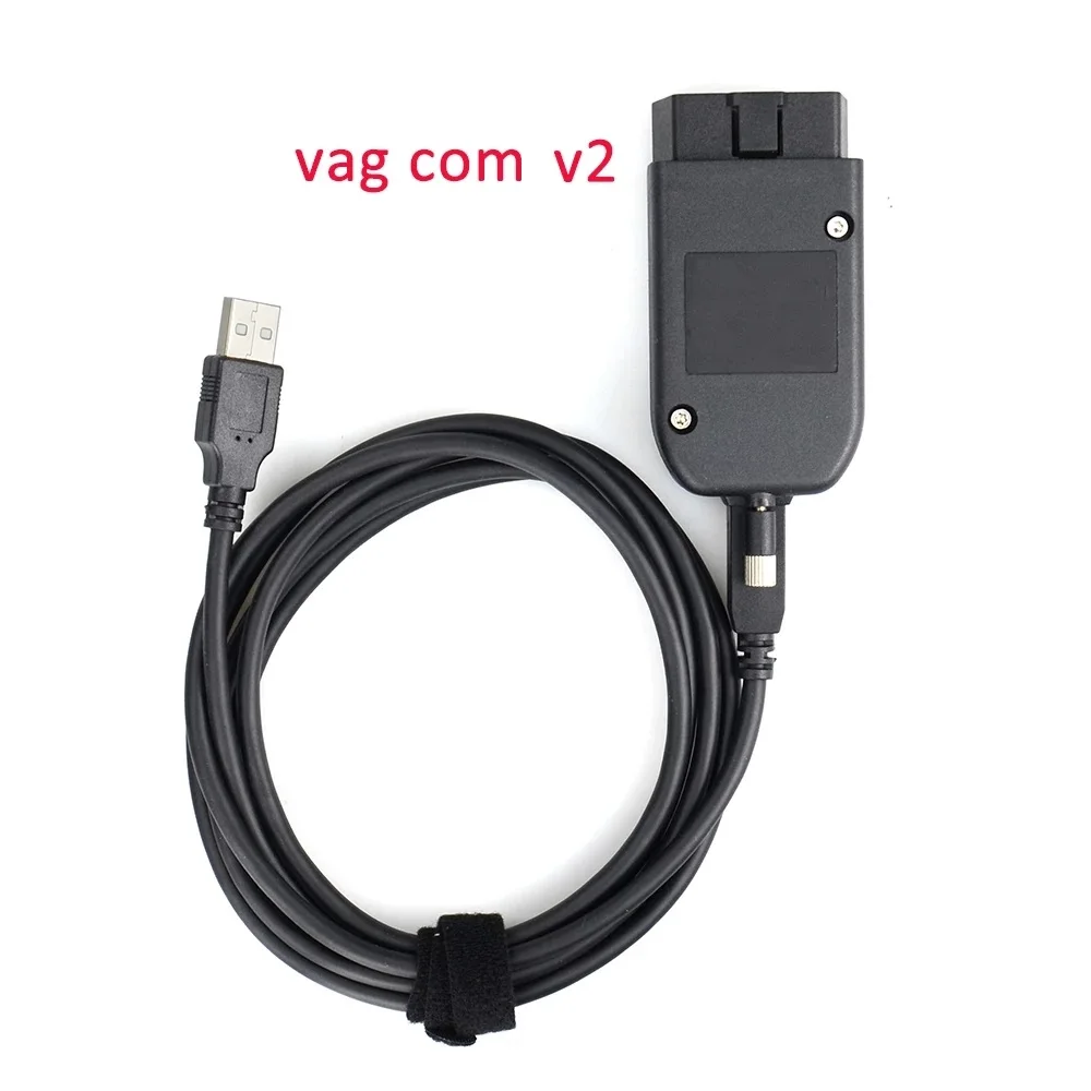 Update Version For VAGCOM V2 USB Interface Unlimited VINs ATMEGA162 OBD2 Scanner VAG COM HEX  USB Cable Car Diagnostic Tool