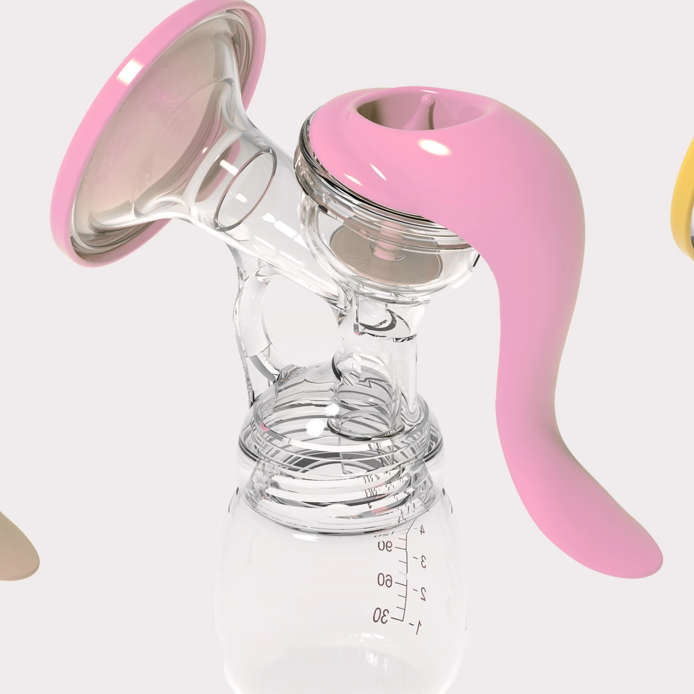 Ergonomic Design Best Affordable Silicone Manual Breast Pump Baby Milk Pump For Sale