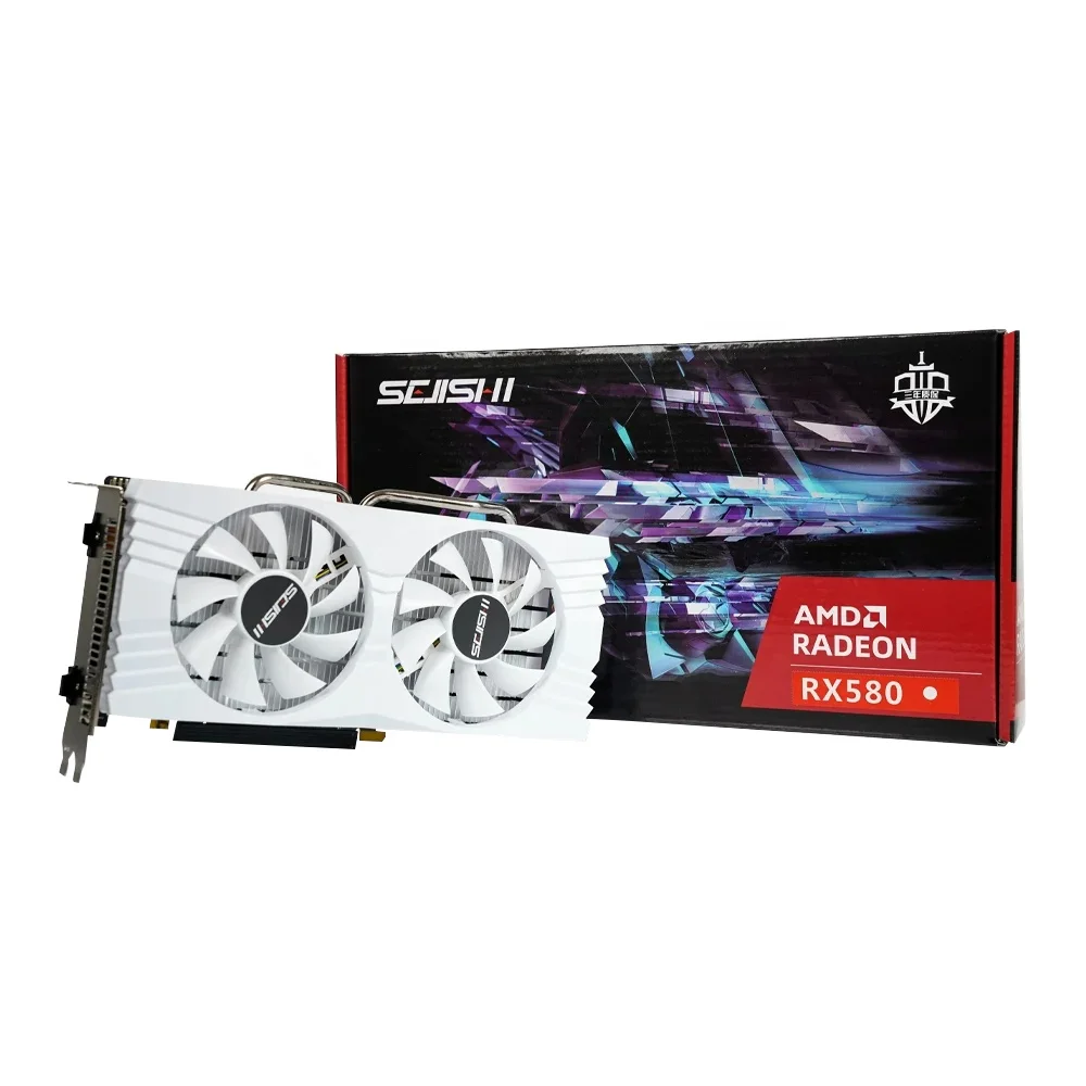 Игровой компьютер SEJISHI SJS RX580 8G 2048SP, белый игровой компьютер Tarjeta Grafica AMD Radeon VGA Placa De видеокарта RX 580 8GB