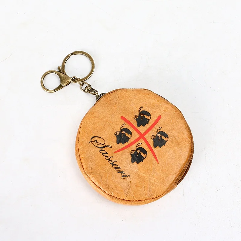 Factory custom mini  coin  purse  portable wallet  cute  key  storage bag Tyvek  paper  waterproof  tiny   wallet