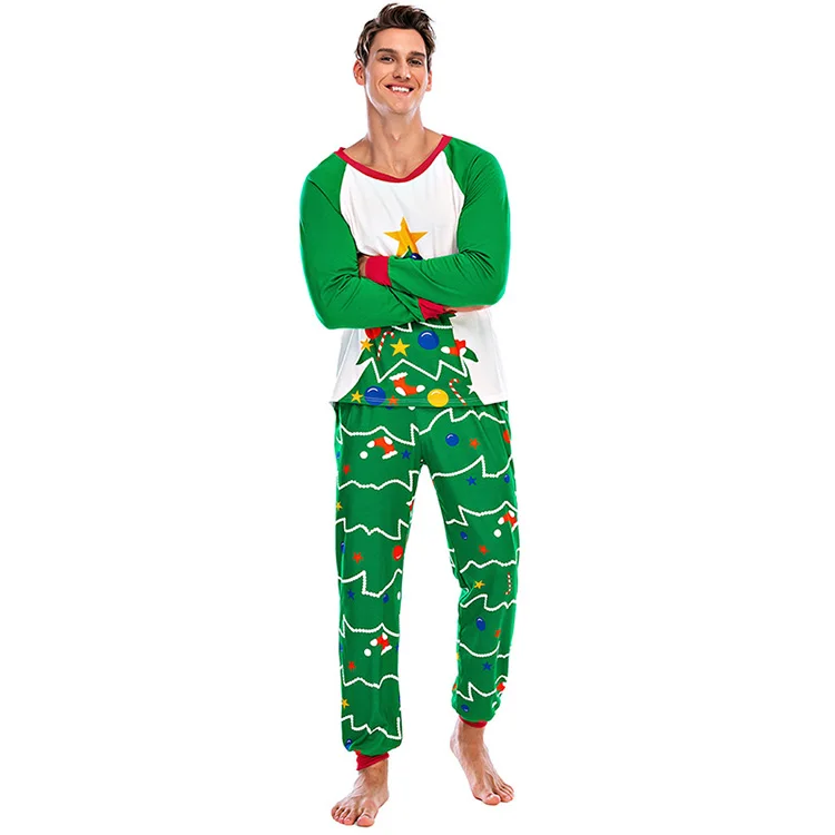 Custom Familycottontmas Pajamas 2024 Mother Mens Pijamas Mom Daughter Matching Outfit Babmenoy Girls Children Pyjamas Clothes