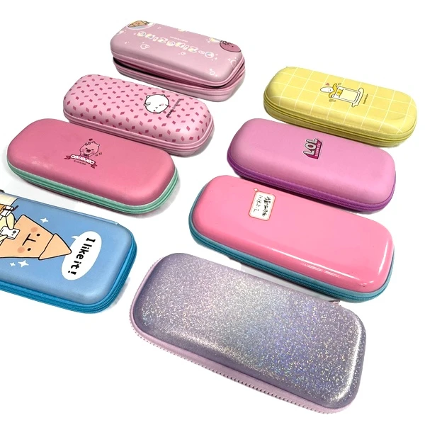 Factory Custom Fashionable Cute Cartoon 3d Stationery Storage Box Large Capacity Three-dimensional Square Waterproof Student Pen