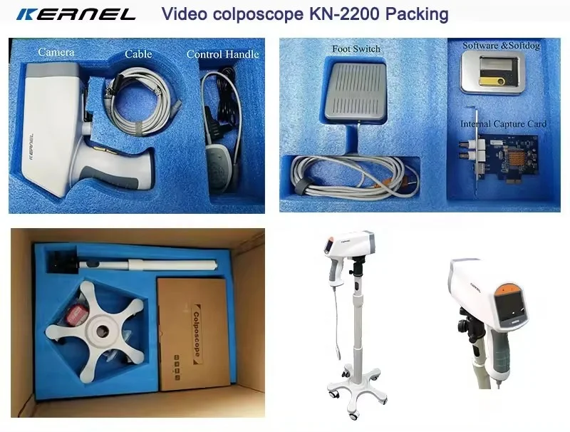 Kernel KN 2200 Handheld Colposcope Portable Gynecology Colposcopy System Digital Electronic Gynecology Video Colposcope