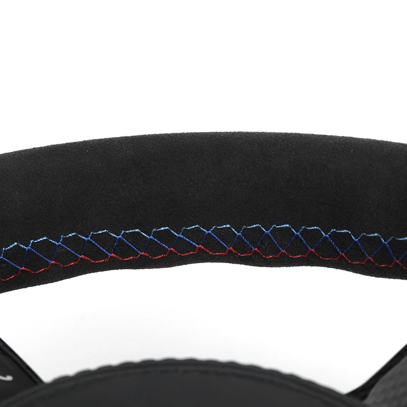 With Carbon Trim Red Top Strip Full Alcantara M Sport Steering Wheel for BMW F10 F20 F30 M3 F80 M4 F82 M2 F87 M5 F90 X5m F85