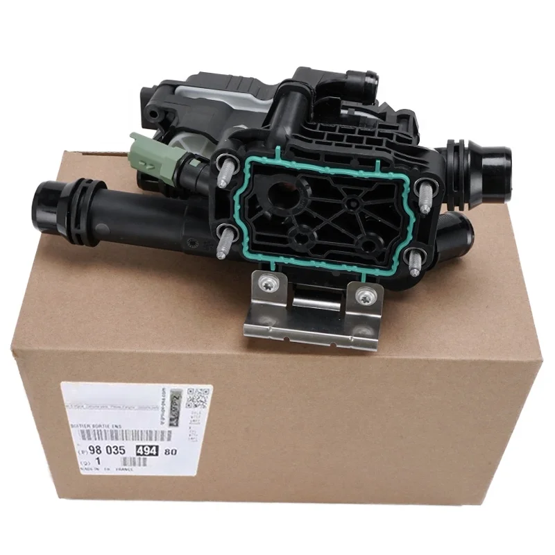 Thermostat Housing For Peugeot 208 308 508 Citroen C3 C4 Berlingo 1.6 9803549480 9850364680