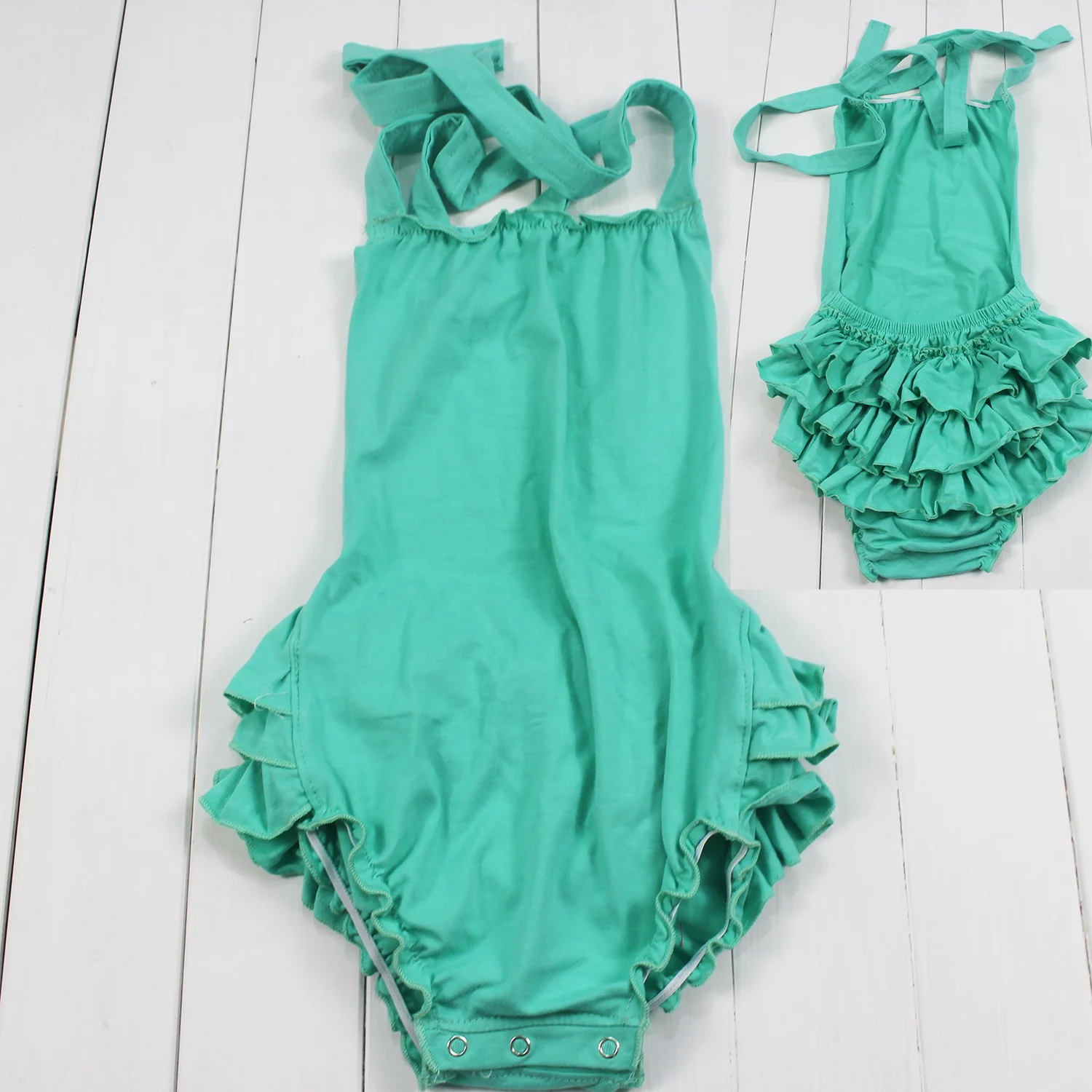 Adorable custom design girls o-neck clothing layer daily life children unicorn printed rompers casual baby romper clothes