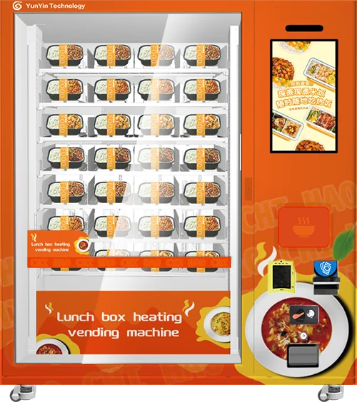 Ready to Eat Hot Meal Lunch Box Vending Machine Hot Food Vending Machines