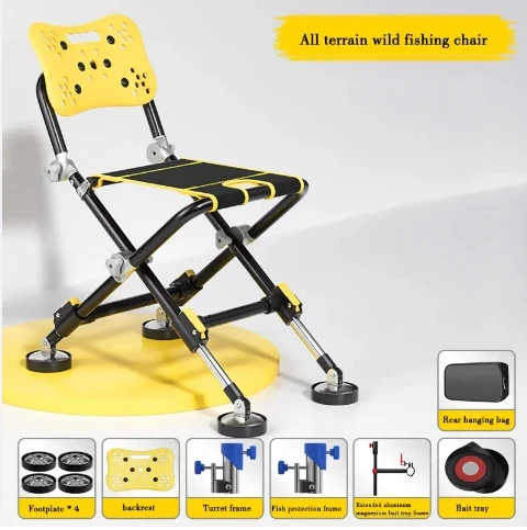 Carp Fishing Chair Fast Camping Chair European Style Portable All-terrain Raft Folding Top Folding Chairs