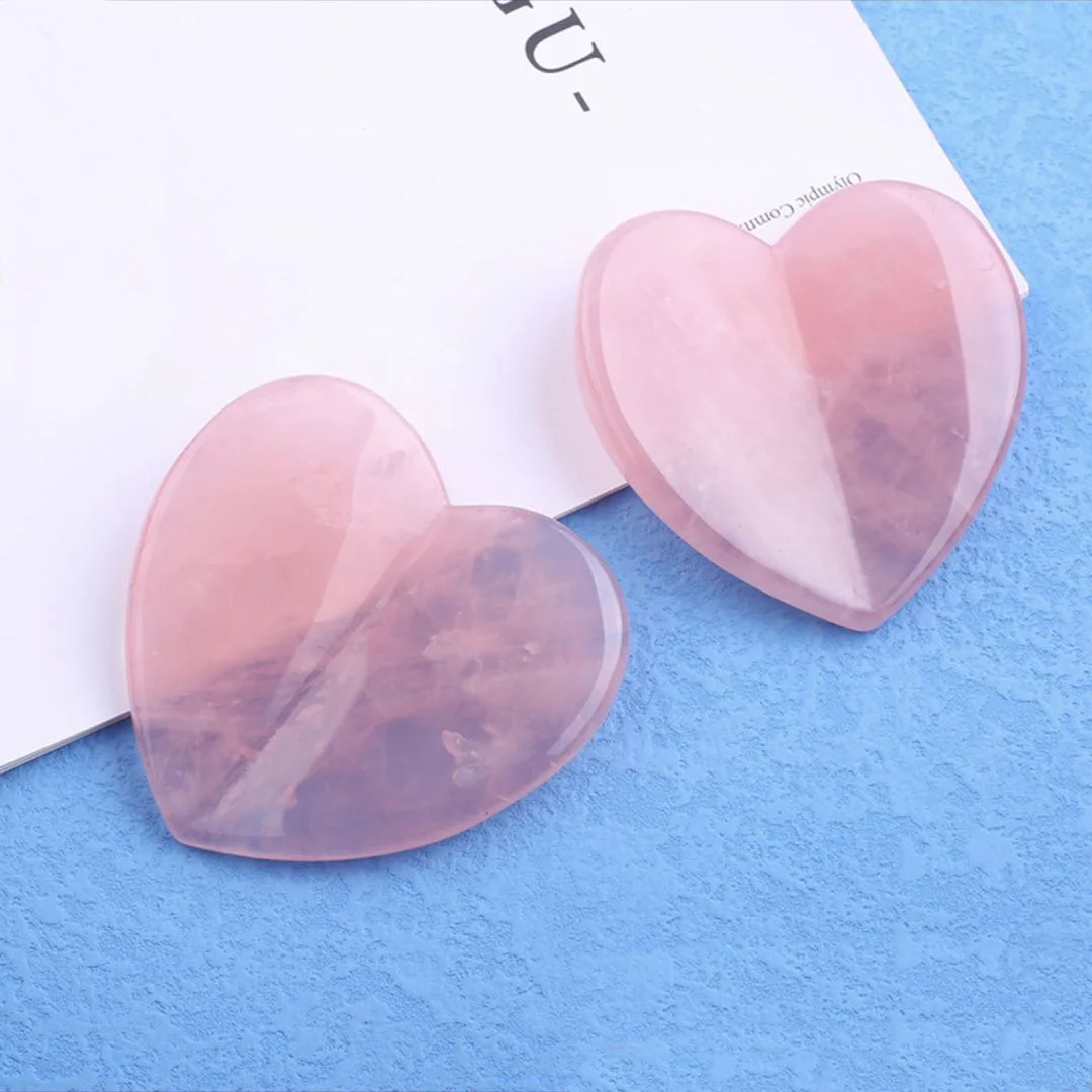 Китайский медицинский аппарат в форме рога быка розовый кварц гуаша массажный инструмент для похудения