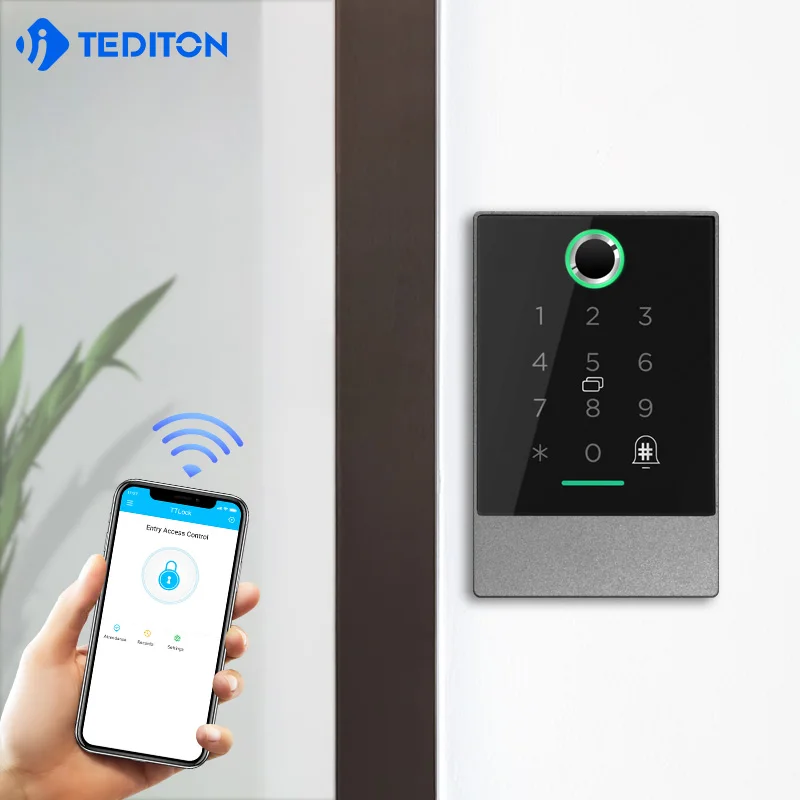 Waterproof Outdoor Wifi Remote Control Standalone Door Access Control Card with Keypad