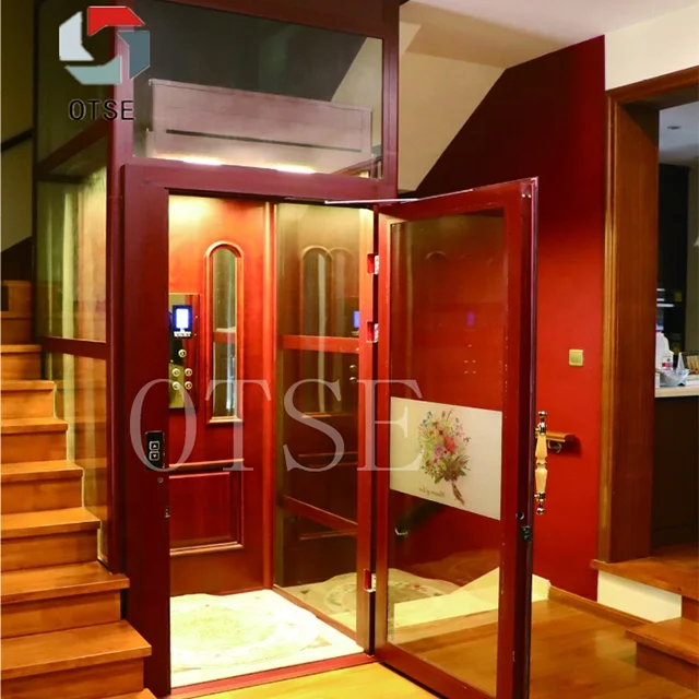 
Low Noise Residential Home Villa Lift Elevator Panoramic Glass Elevator Residential House Lift Mini Lift 