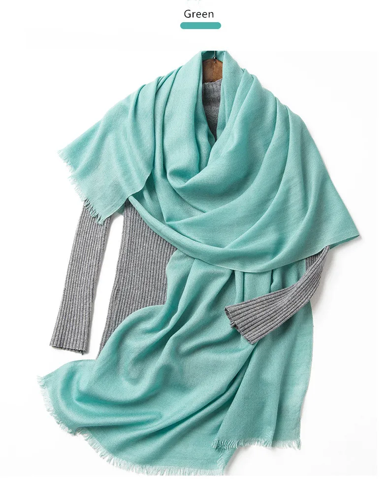 India italian fashion 100% pashmina cashmere scarf double sided pashmina shawl