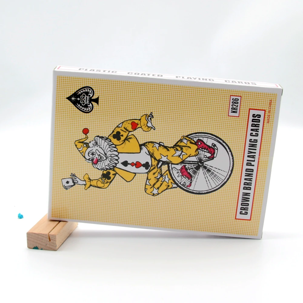 Factory wholesale custom 4 times playing cards large board game poker cards