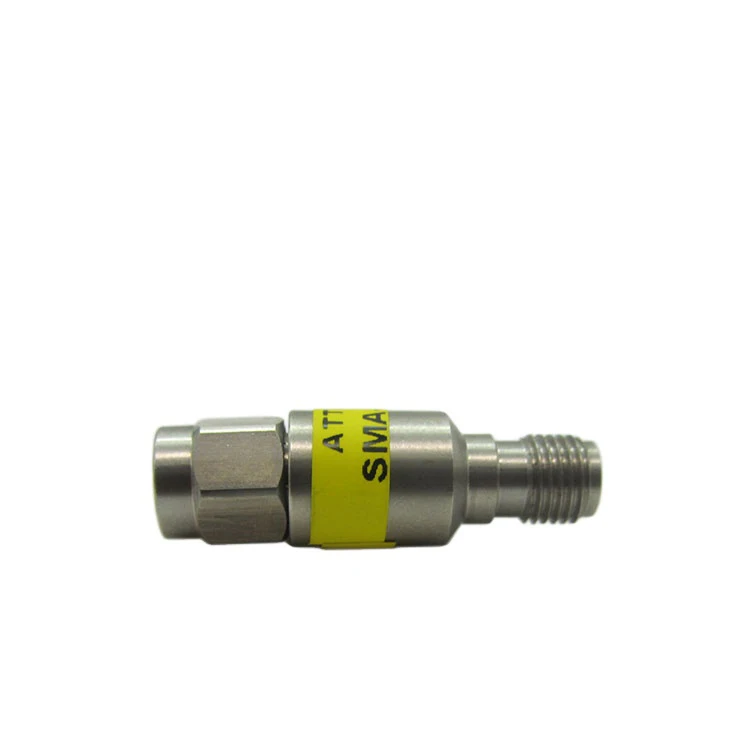 High quality full brass RF Coaxial SMA female to sma male attenuator DC-6G 2-5W 2/3/5/6/30 dB connector