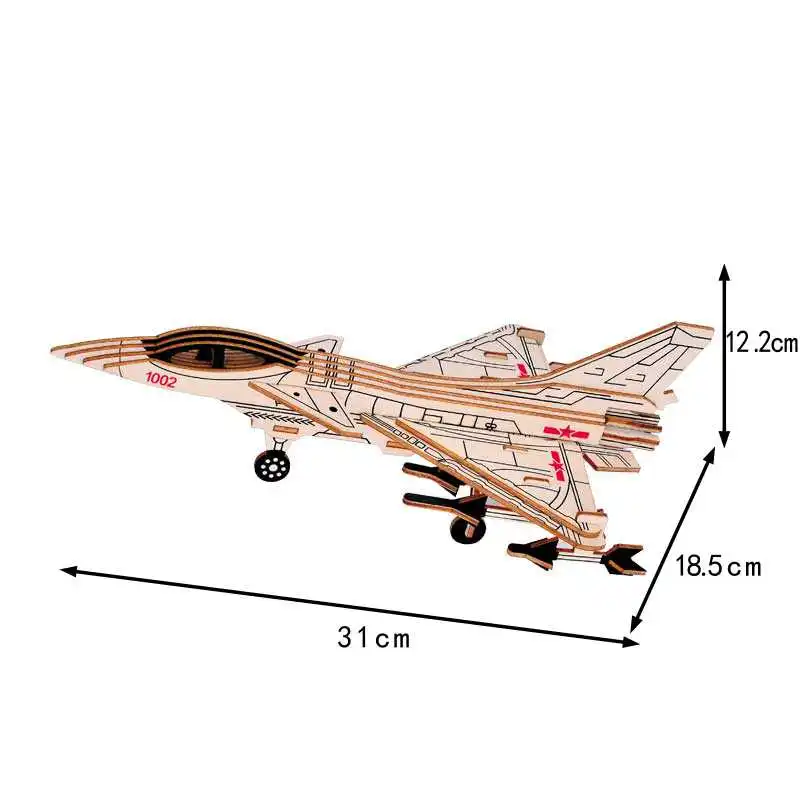 
Cheap and high quality diy wood craft kits assemble puzzle toy 