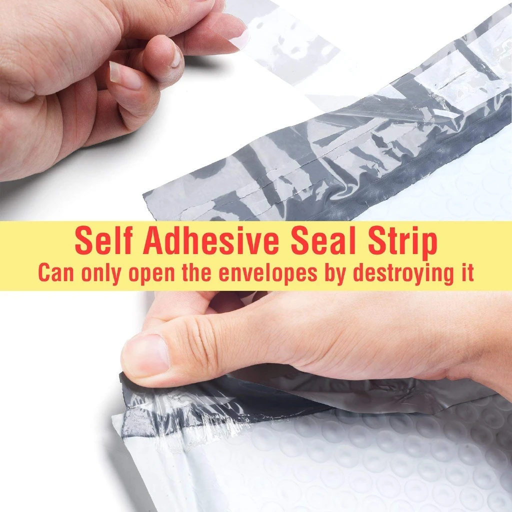 20PCS SET Pink Poly Bubble Bag Mailer Plastic Padded Envelope Shipping Bag Packaging