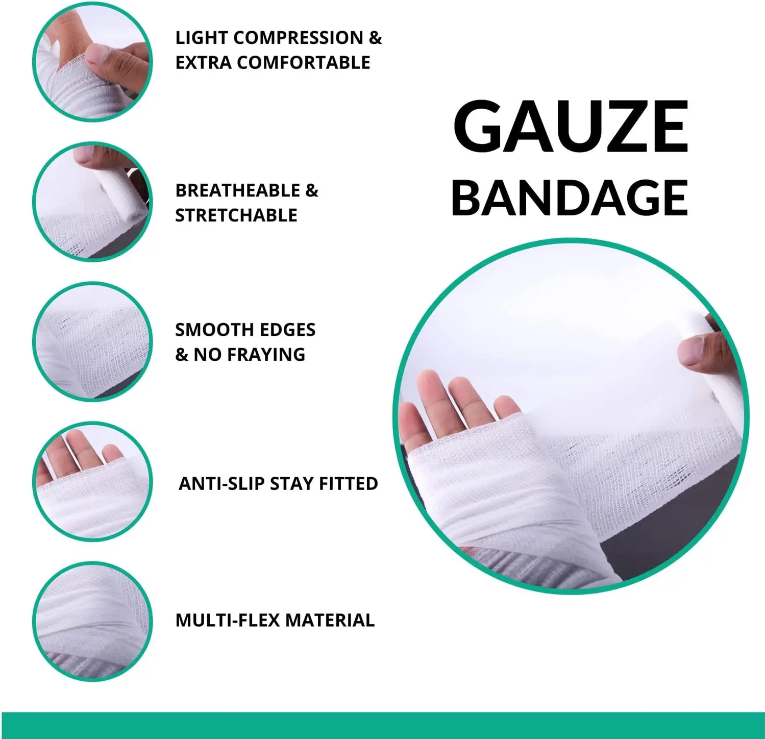 Hongan  Medical Consumables medical disposable sterile hemostatic wound first aid bandage with cheap price