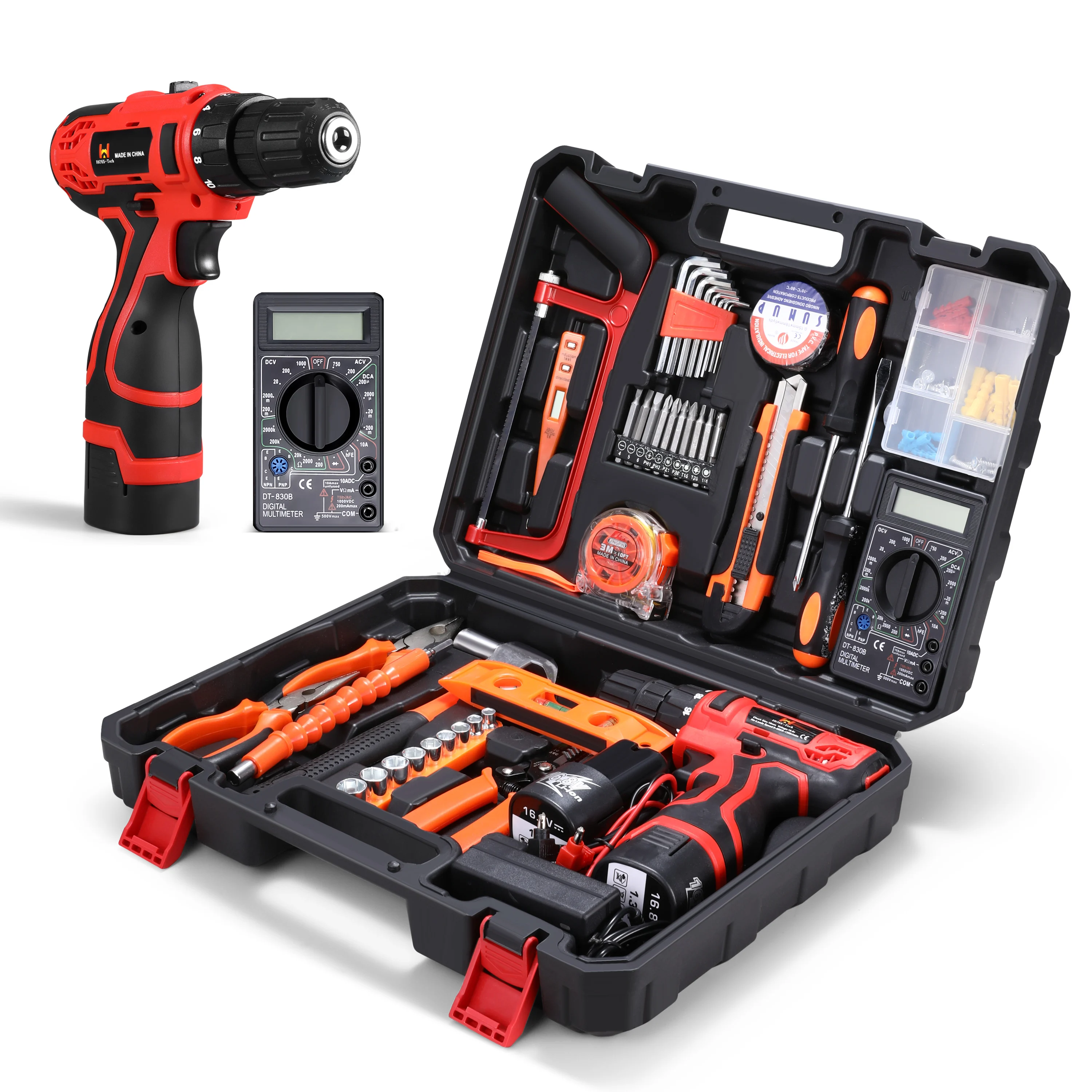 Wholesale Machine Rechargeable Cordless Electric Work 21v Tools Hardware 12V Power Hammer Drill Tool Set Battery Impact Drill