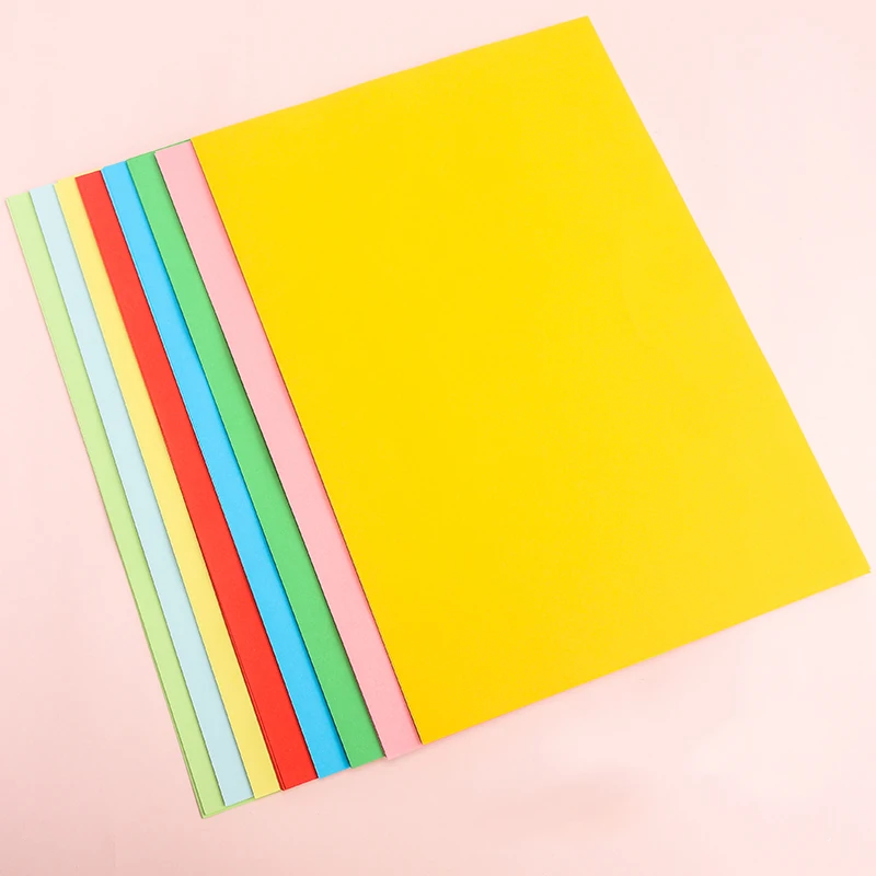 180g cartulina papel bulk black A4 craft paperboard colored cardstock paper sheet origami