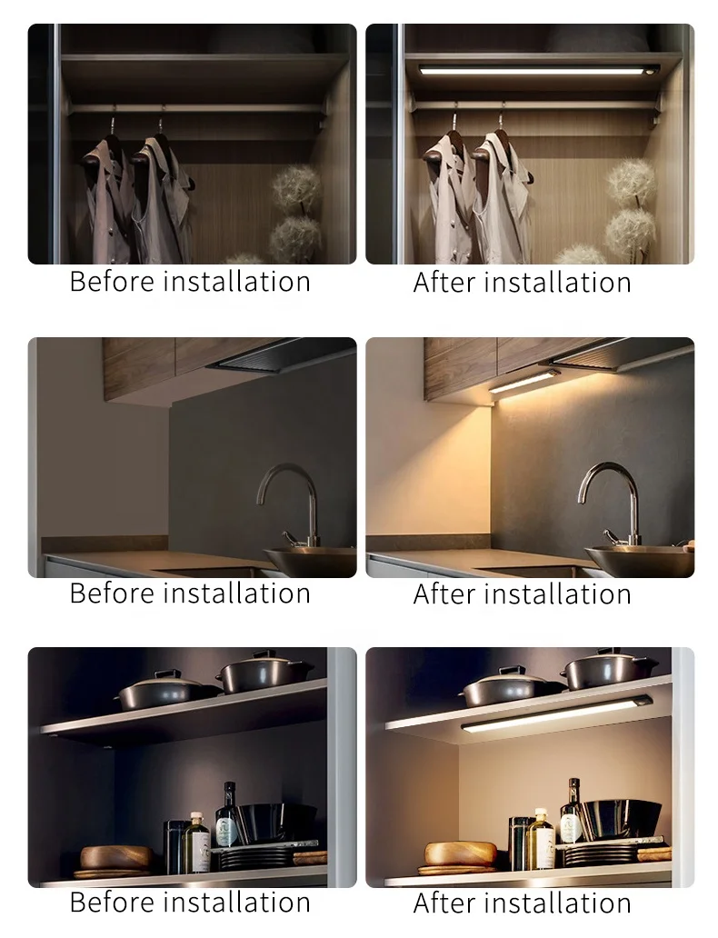 Wine Cabinet Lamp With Plug-free Led Embedded Cabinet Light Without Welding Wardrobe Lamp With Wine Cabinet Laminate Linear Lamp