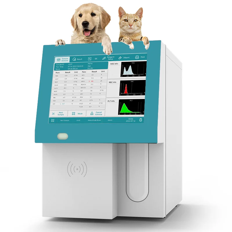 Полноразмерный автоматический ветеринарный аппарат для ветеринарных животных, гематологический анализатор крови из 3 частей