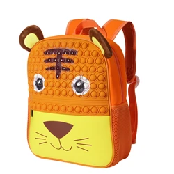 Wholesale New Tiger Design Silicone Shoulder Bag Gifts For Boys Girls Kids Pop School Bag Backpack