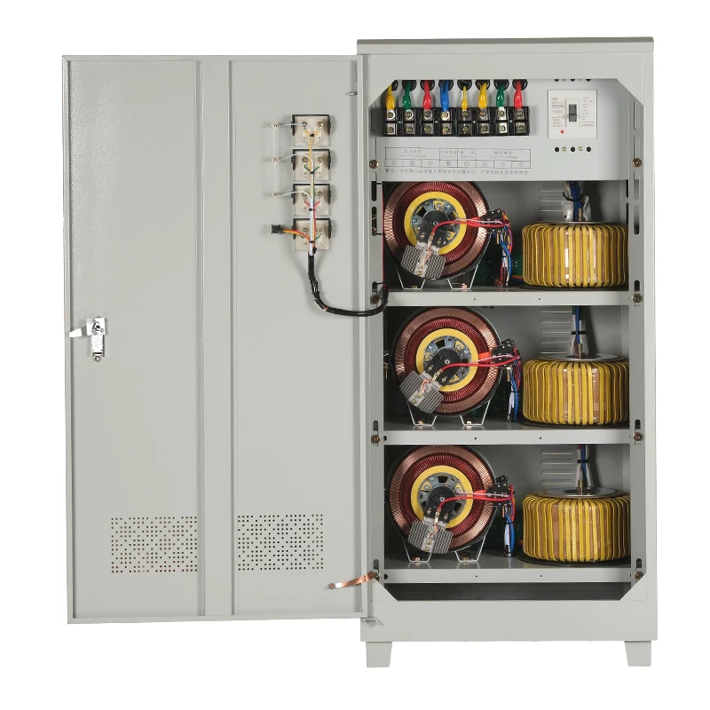 TNS 50KVA 3-Phase Servo Motor AC SVC HEYA/OEM 50-60Hz Automatic Voltage Regulator Stabilizers Competitive Price Three-Stage AVR