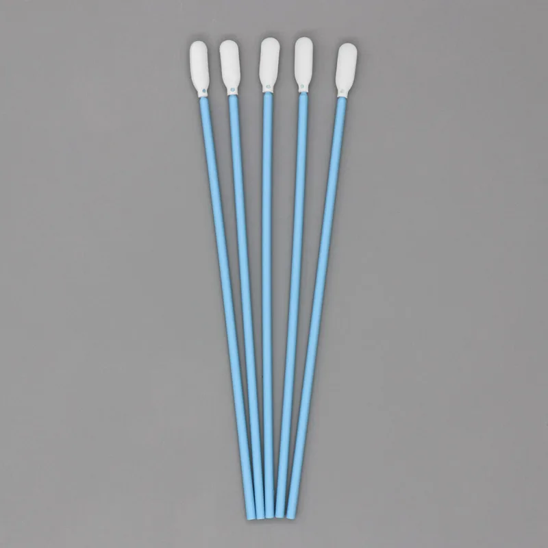 Round Tip ESD Foam Safe Swab Long Handle Sponge Cleaning Swab Stick for Electronic Parts and Components