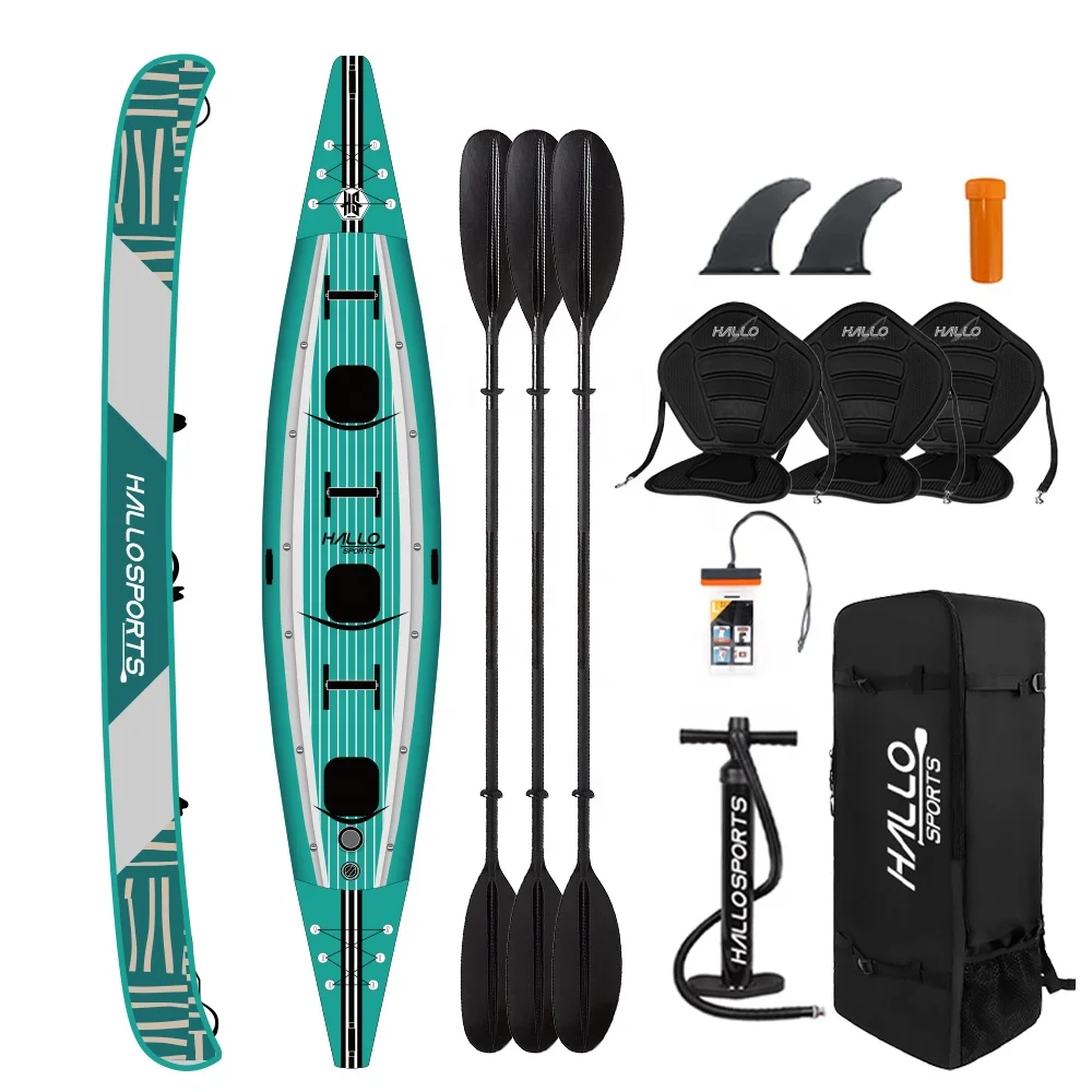 Hallosports K017 folding patrol inflatable boat kayak