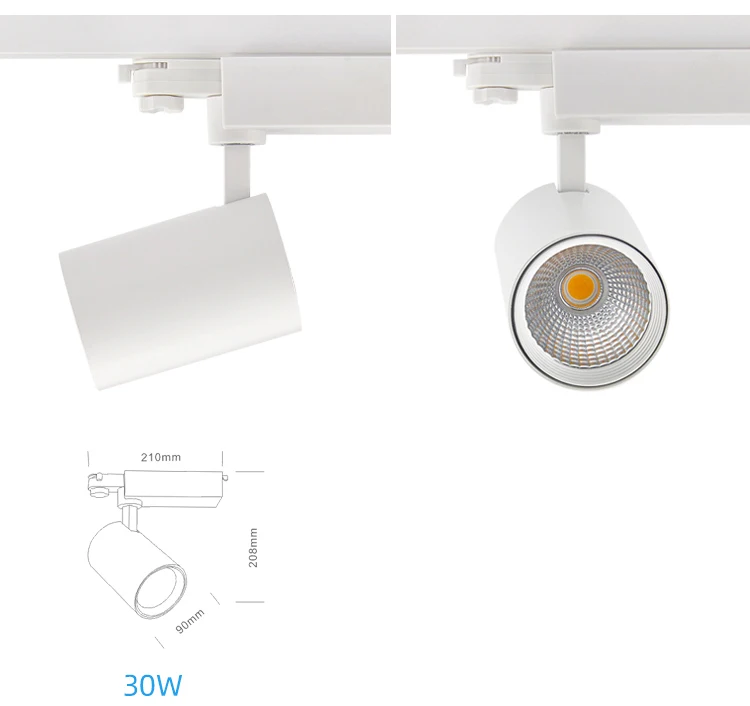 RONSE 2790LM Classic Clothes Shop Lighting Led Light Leam Led 350 Motorized Track light 30W Anti-glare Track Lamp