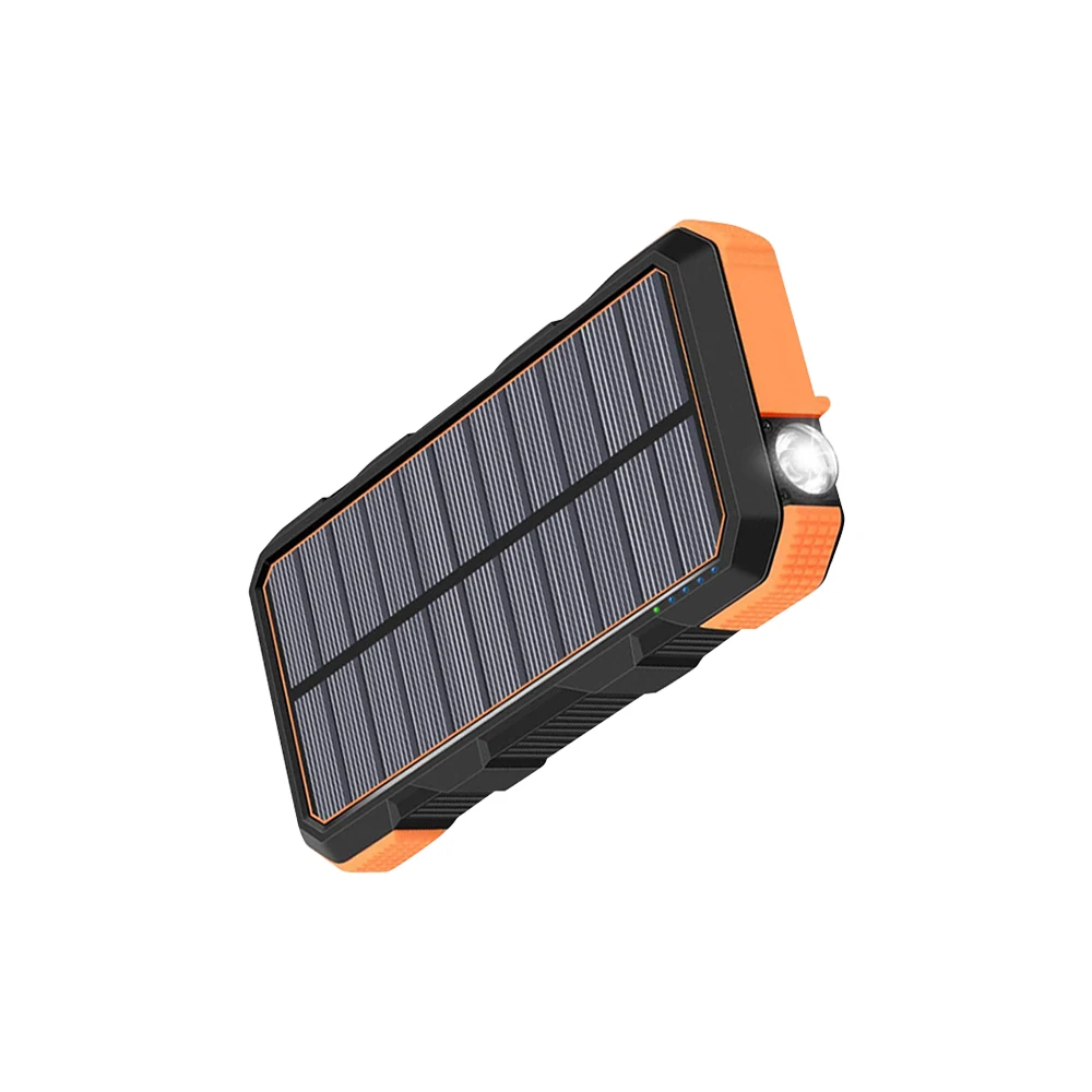 Портативный уличный Кемпинг PD Type C Быстрый 2 USB фонарик солнечное зарядное устройство 20000mAh внешний аккумулятор