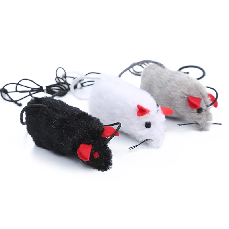 
Factory direct wholesale interactive plush mouse toy for cat pet products 