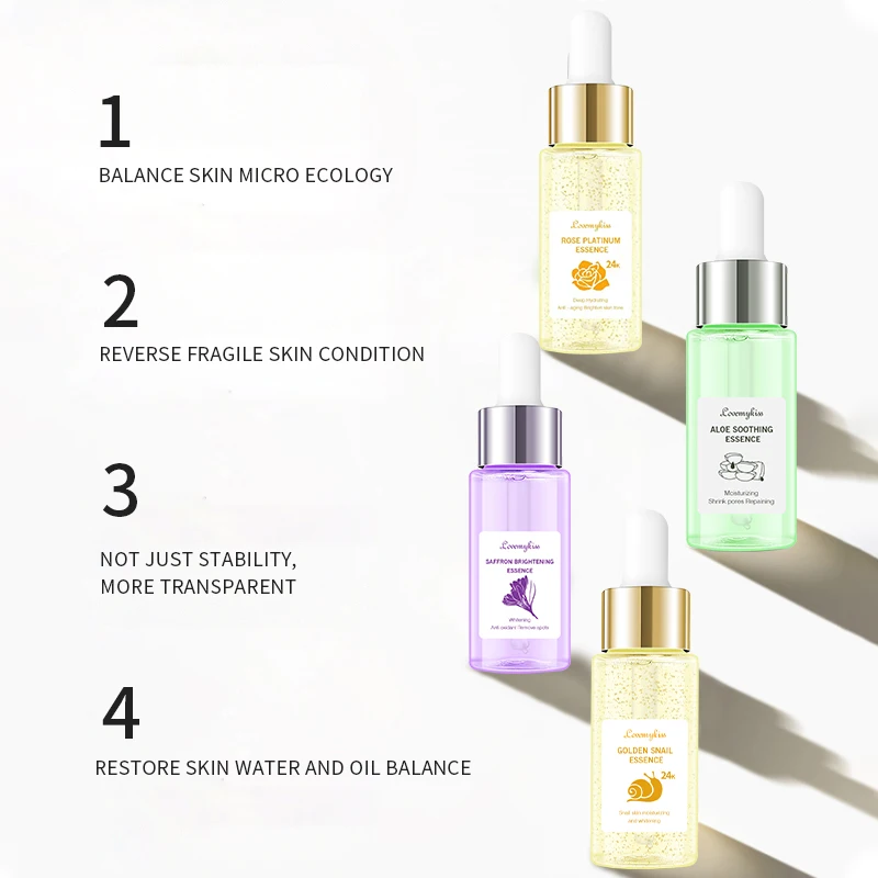 Private Label Aloe Vera Serum Essence Moisturizing Deep Hydrating Anti aging Moisturizing Serum Whitening Face Serum Essence